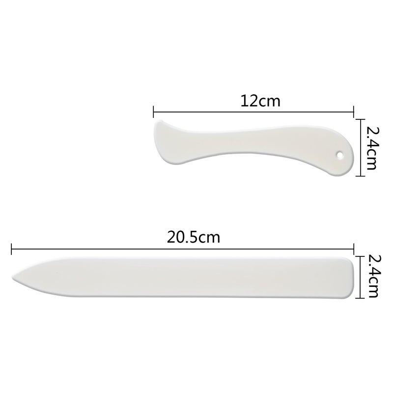 BronaGrand 2 Pieces Bone Folder Paper Creaser Set Scoring Tool for Paper Crafts, Bookbinding, Card Making and Office Supplies - Image 5